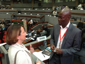 with Hon Nii Lantey Vanderpuye Deputy Minister of Industry of Ghana